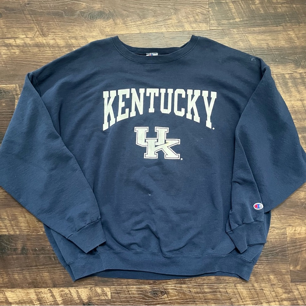 Vintage 90s champion university of Kentucky UK navy collegiate sweatshirt 2XL